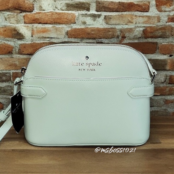 kate spade Handbags - Kate Spade Staci Dome Crossbody in Light Olive NWT